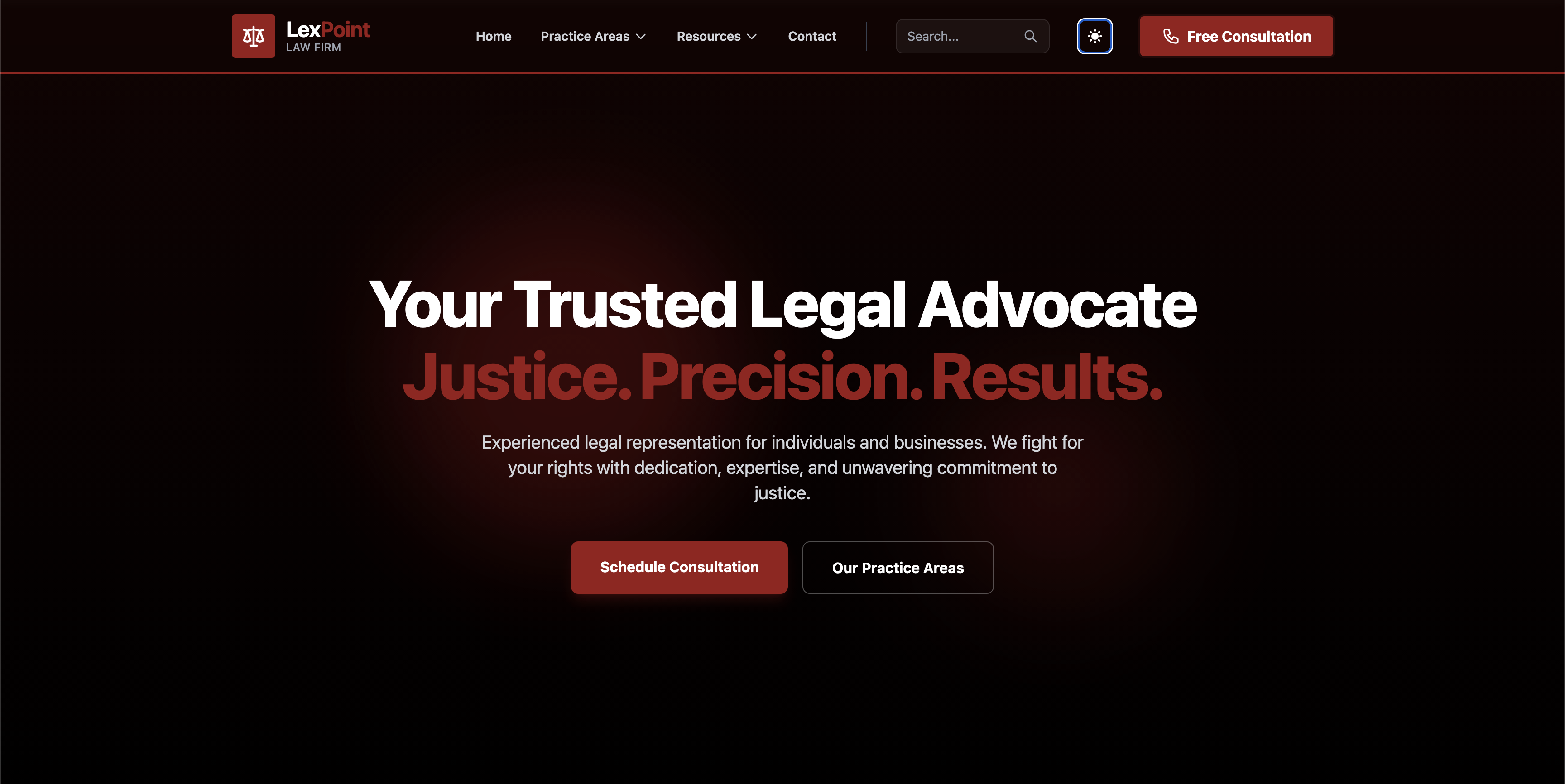 LexPoint Template Screenshot 2
